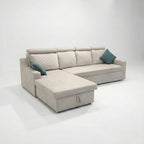 Silchester Solid Wood Upholstered L-Shape Sofa