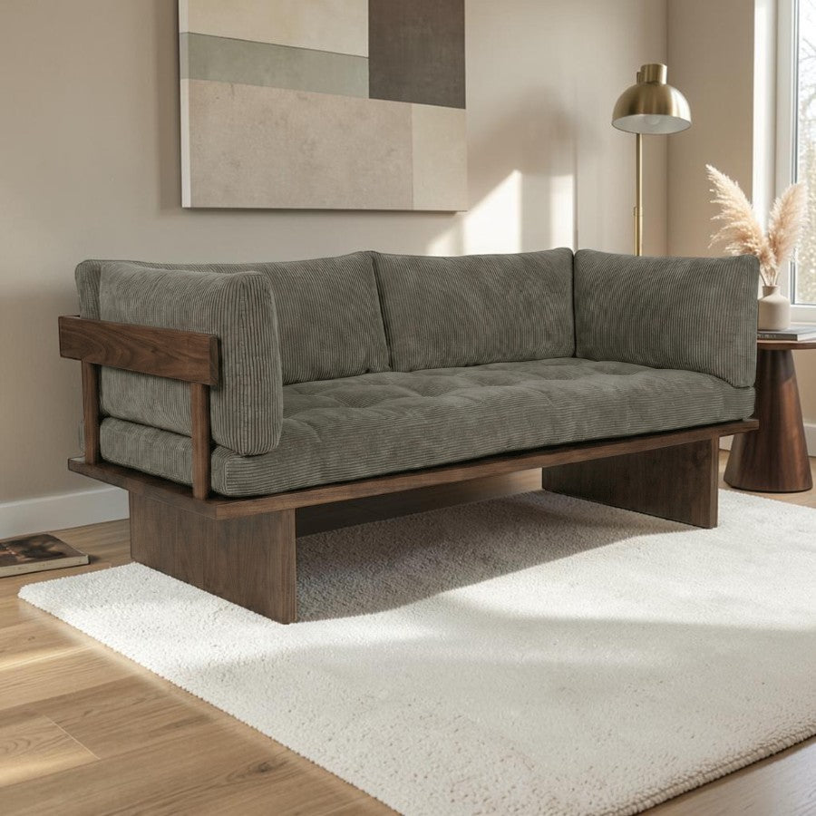 Harlow Solid Wood Upholstered Sofa