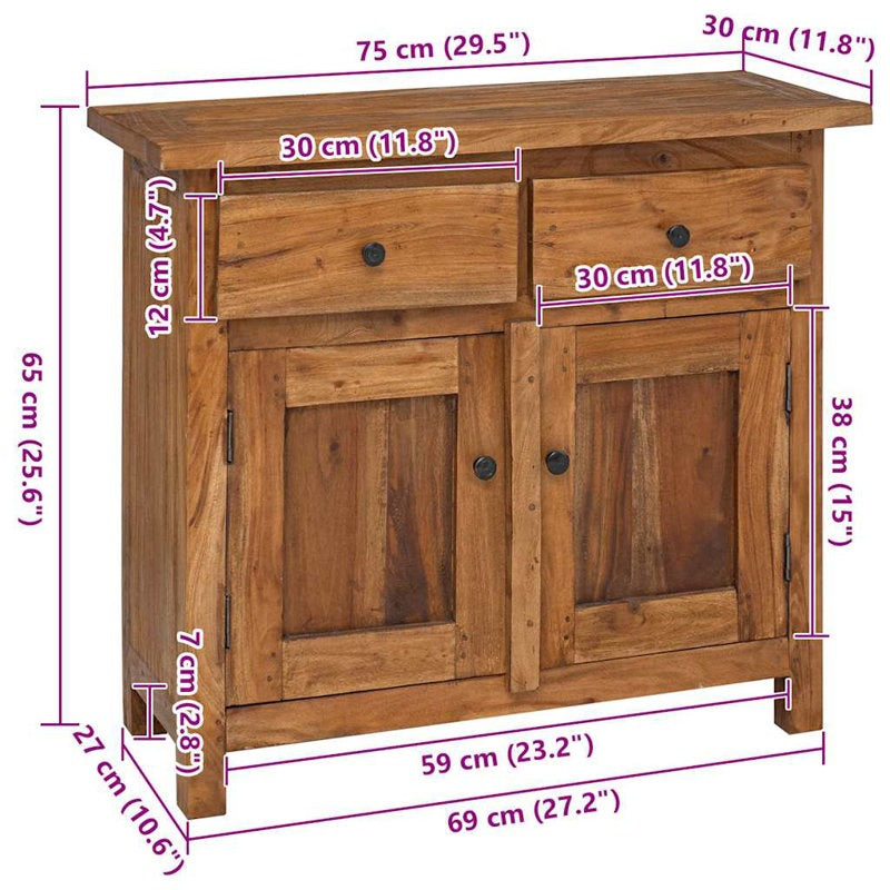 Adouer reclaimed-style buffet cabinet — source image 4