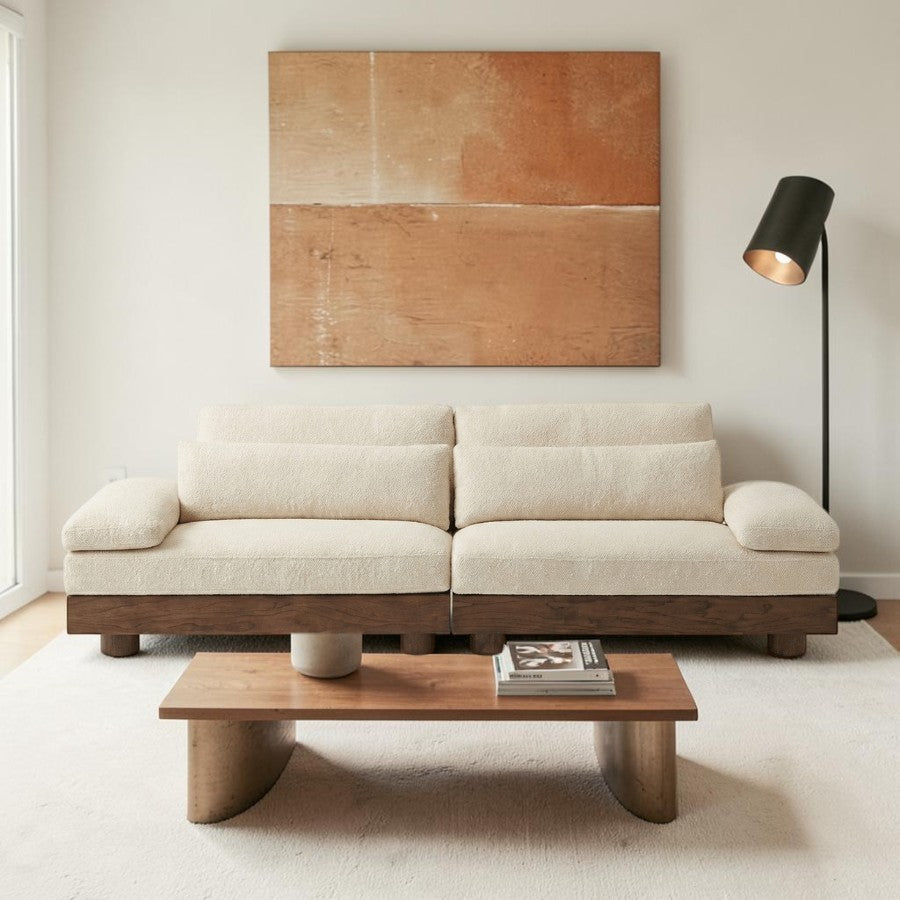 Draycott Solid Wood Fabric Sofa