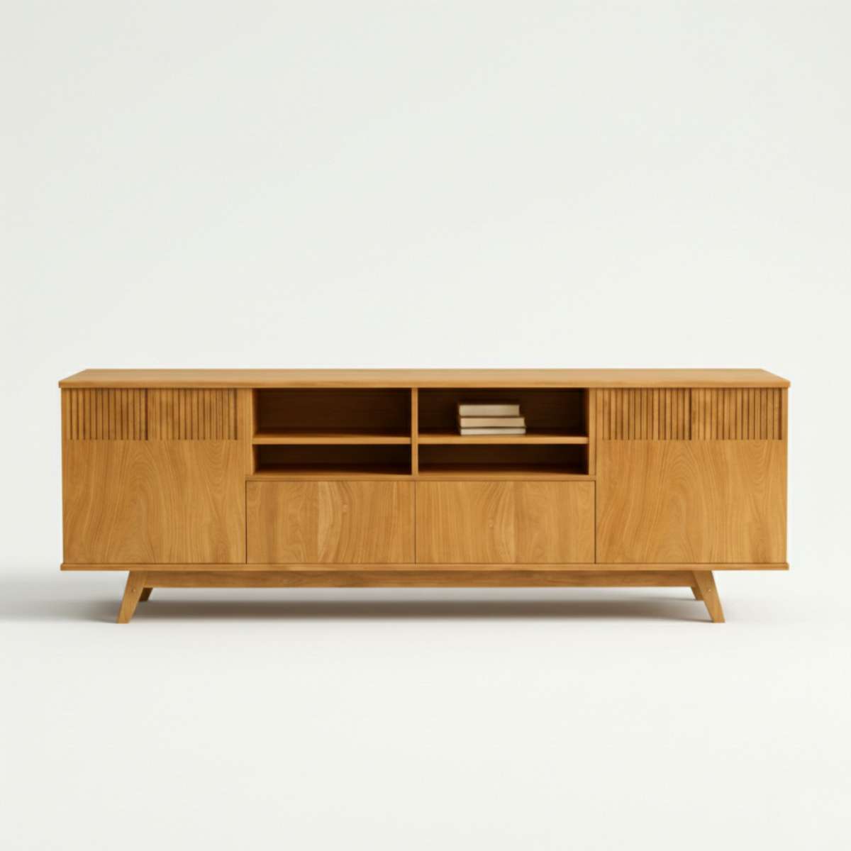 Novar contemporary oak TV cabinet — source image 4