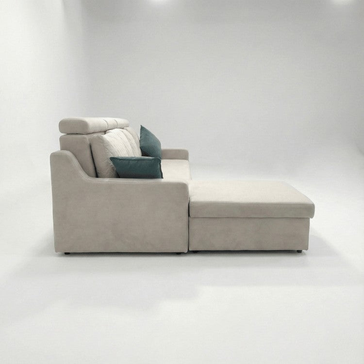 Silchester Solid Wood Upholstered L-Shape Sofa