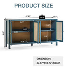 Adouer Wood multi-use adjustable shelf sideboard — source image 12