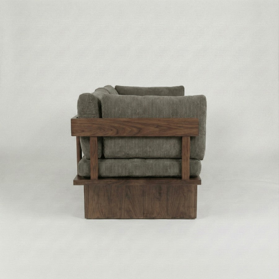 Harlow Solid Wood Upholstered Sofa
