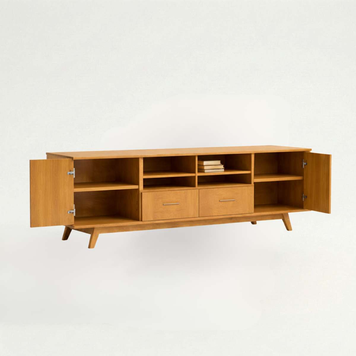 Novar contemporary oak TV cabinet — source image 7