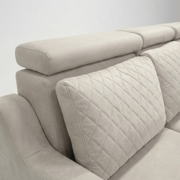 Silchester Solid Wood Upholstered L-Shape Sofa