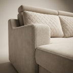 Silchester Solid Wood Upholstered L-Shape Sofa