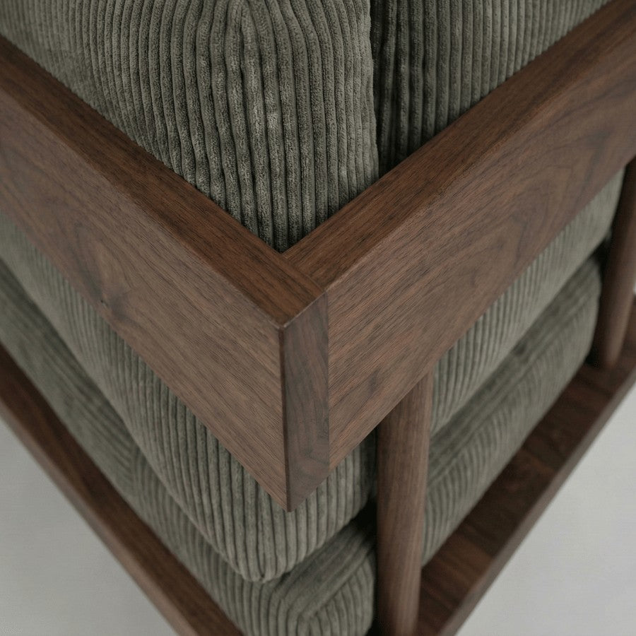 Harlow Solid Wood Upholstered Sofa