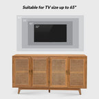 Adouer acacia cane four-door sideboard — source image 3
