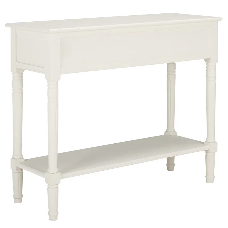 Adouer sheesham white carved-leg console table — source image 5