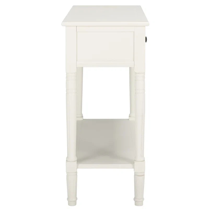Adouer sheesham white carved-leg console table — source image 4