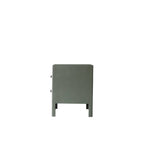 Homecrest Cranham bedside table in a sage green finish, crafted from solid kiln-dried hardwood with two drawers.