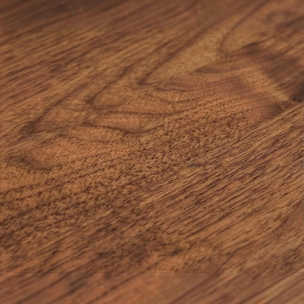 Close-up of the natural wood grain texture on the Homecrest Marlowe coffee table surface.