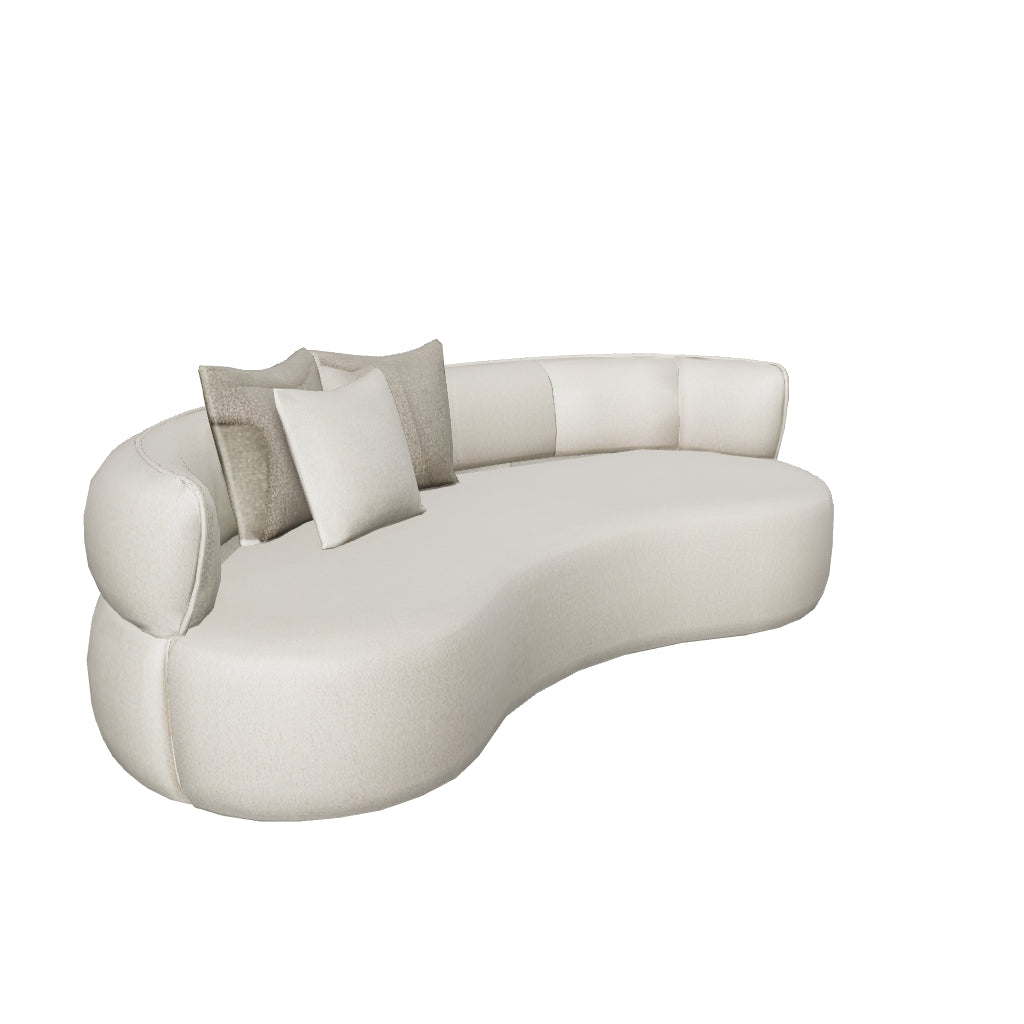 Calla — Curved Bean-Form Sofa