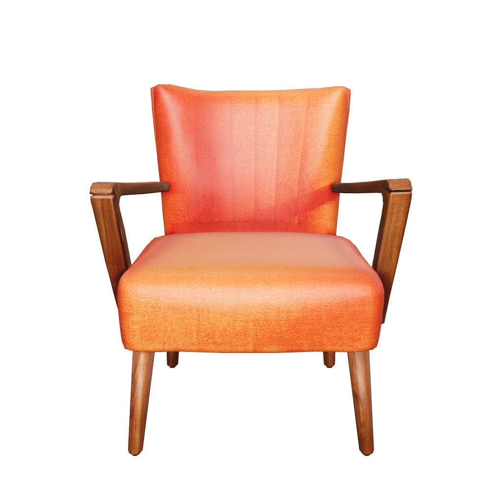 Pelham — Fluted-Back Teak Armchair