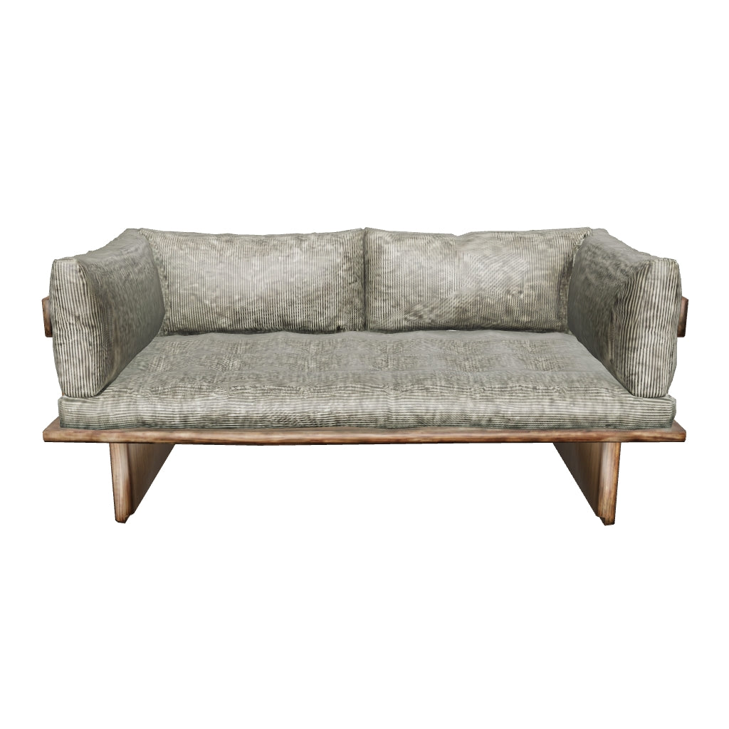 Harlow — Exposed Frame Sofa with Slab Legs