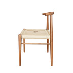 Thornby — Spindle-Back Teak & Wicker Dining Chair