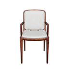 Melbury — Upholstered Teak Dining Chair with Arms