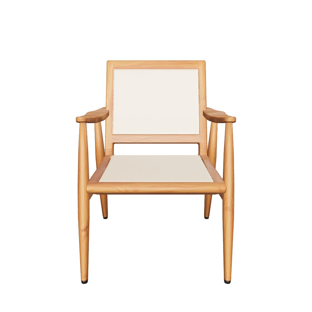 Semley — Teak Wood & Wicker Armchair