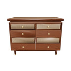 Sennen — Solid Sheesham Wood Chest of Drawers with Cane Fronts